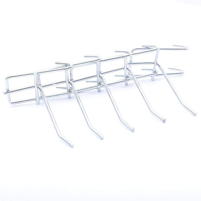 Sourcemall Stainless Steel Grid Wall Bracket Peg Board Display Hook for Panel for Supermarket 4 inch 30pack - Image 3